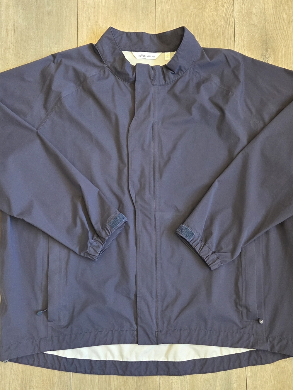 Peter Millar Crown Sport Navy Windbreaker Jacket Men's 2XL XXL Wind Shell Golf